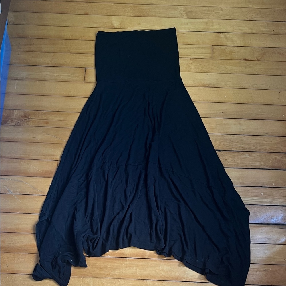 GAP Black High-Low Strapless Skirt